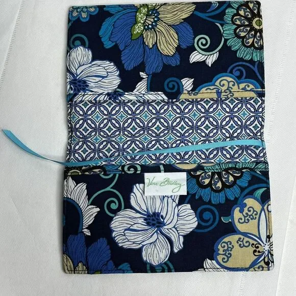 Vera Bradley‎ Blue Floral Clutch Wallet 8in - Picture 3 of 4